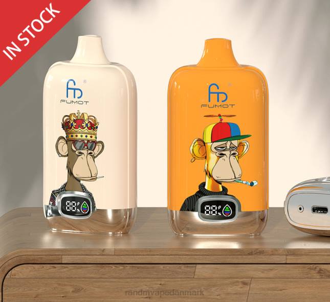 Fumot Original RandM Digital Box 12000 batteri og væskedisplay vape enhed L06X13 blandede bær - RandM Vape Danmark