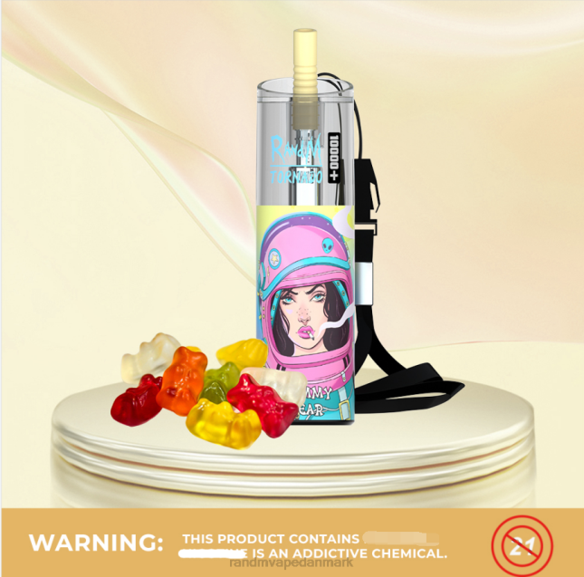 RandM Tornado 10000 plus luftstrømskontrol vape enhed 1 stk L06X76 drue is - RandM Disposable Vape