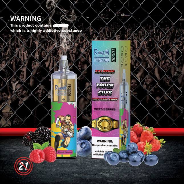 RandM Tornado 10000 luftstrømskontrol vape enhed 1 stk L06X117 mango passionsfrugt - Best RandM Vape Flavors