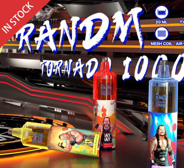 RandM Tornado 10000 luftstrømskontrol vape enhed 1 stk L06X119 hindbær fersken is - RandM Smage