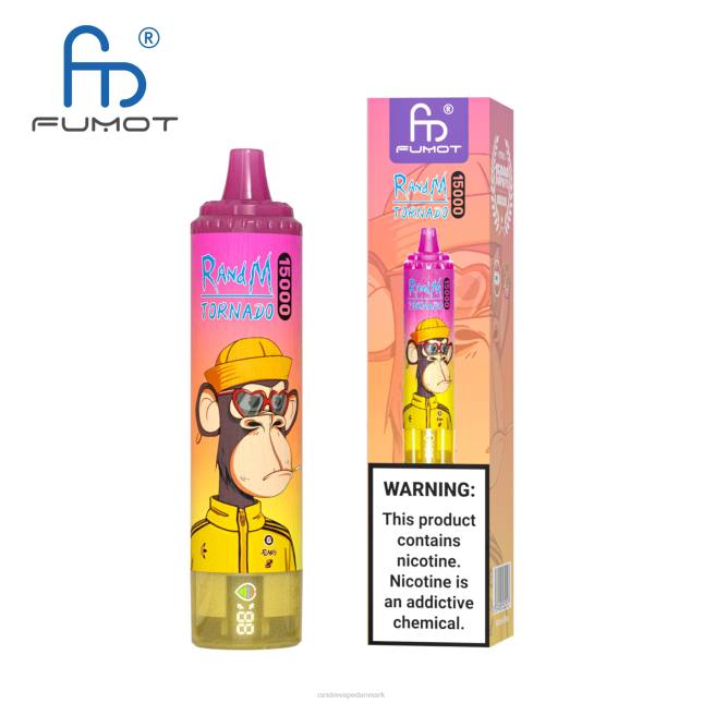 Fumot RandM Tornado 15000 vape enhed med batteri og ejuice display version 1 L06X26 vimto - RandM Disposable Vape