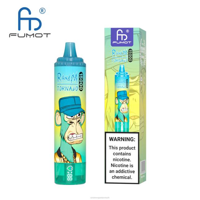 Fumot RandM Tornado 15000 vape enhed med batteri og ejuice display version 1 L06X26 vimto - RandM Disposable Vape