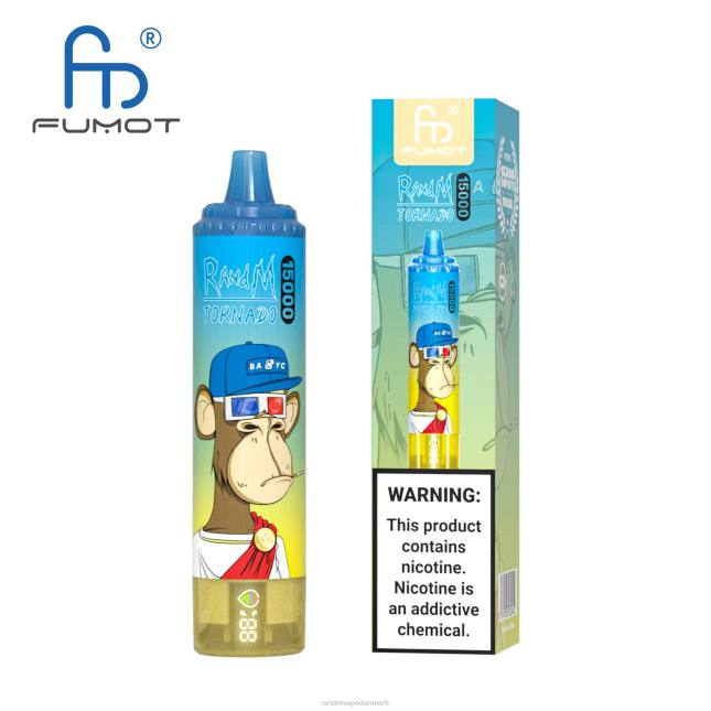 Fumot RandM Tornado 15000 vape enhed med batteri og ejuice display version 1 L06X26 vimto - RandM Disposable Vape