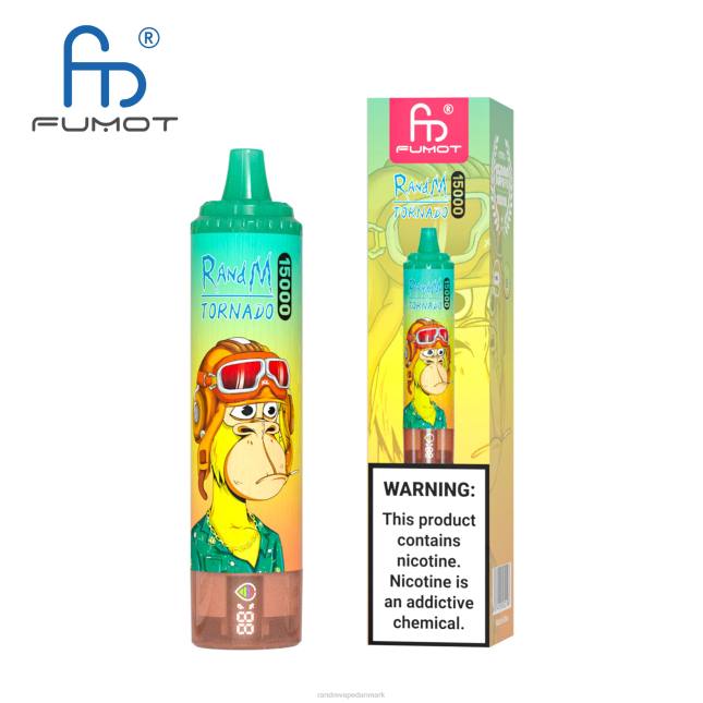 Fumot RandM Tornado 15000 vape enhed med batteri og ejuice display version 1 L06X26 vimto - RandM Disposable Vape