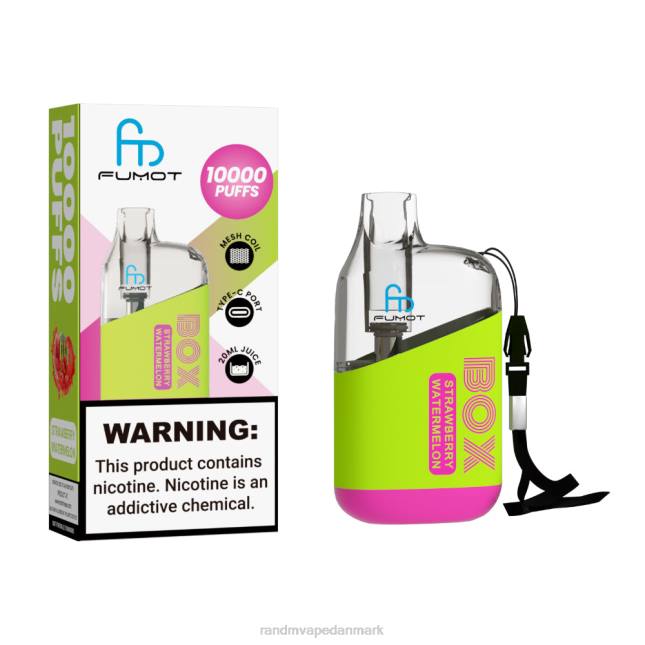 Fumot Original RandM Tornado Box 10000 luftstrømskontrol vape enhed 1 stk L06X94 jordbær donut - RandM København